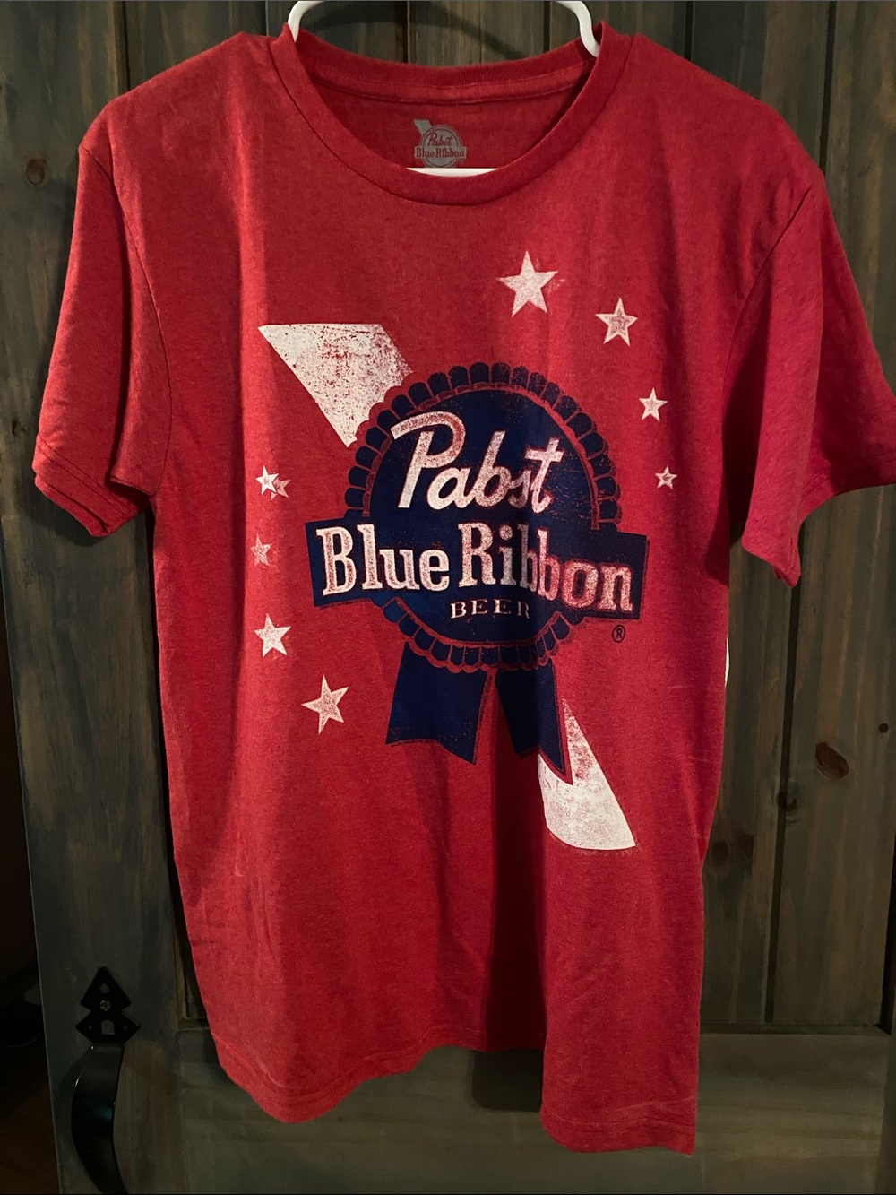 Pabst Blue Ribbon Red Graphic Tee - Men's Casual Shirt